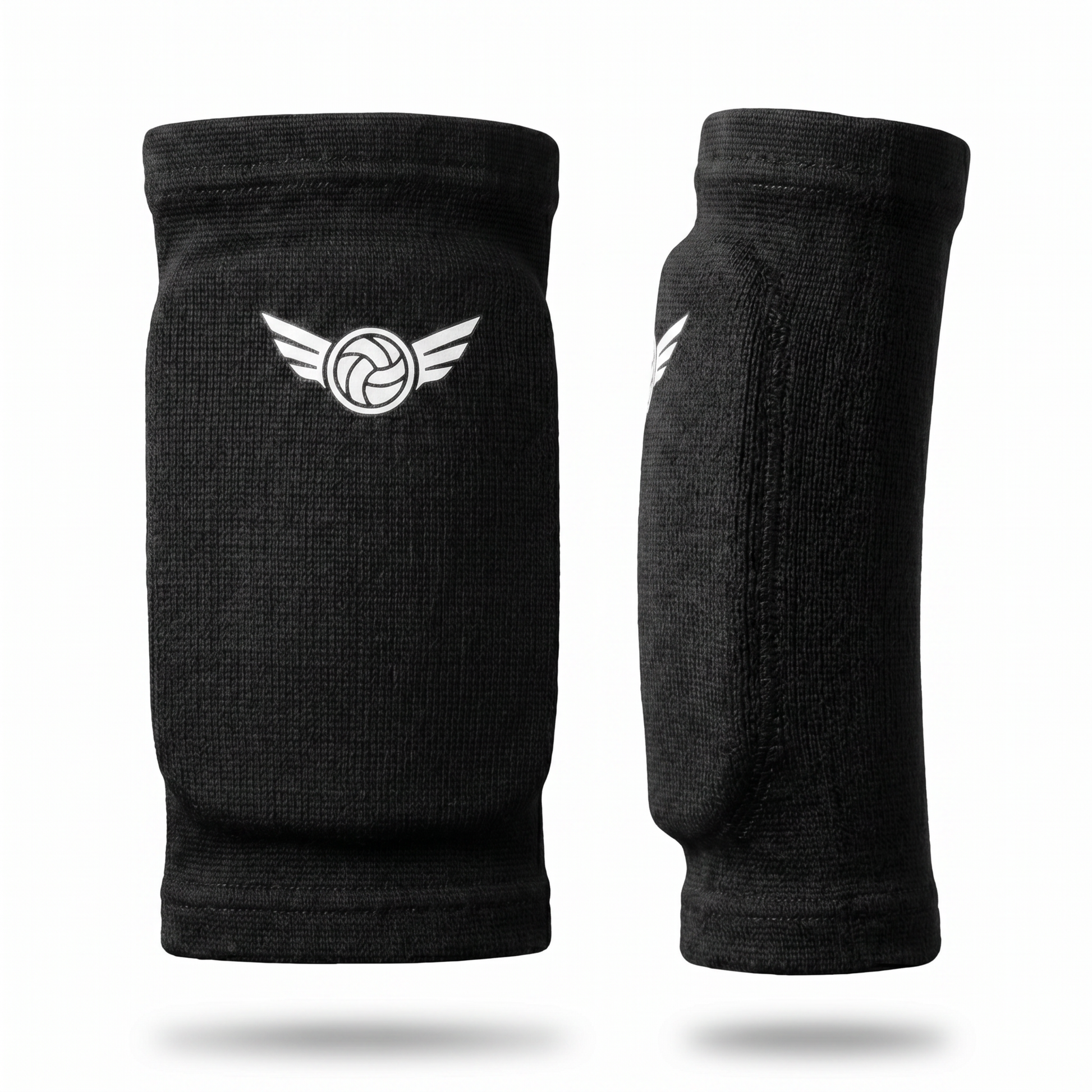 Volleyball elbow pads for teen girls - B&M black low-profile pair