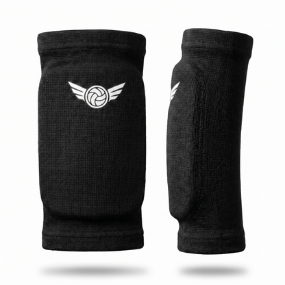 Volleyball elbow pads for teen girls - B&M black low-profile pair