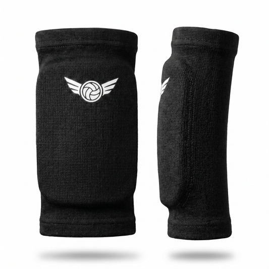 Volleyball elbow pads for teen girls - B&M black low-profile pair